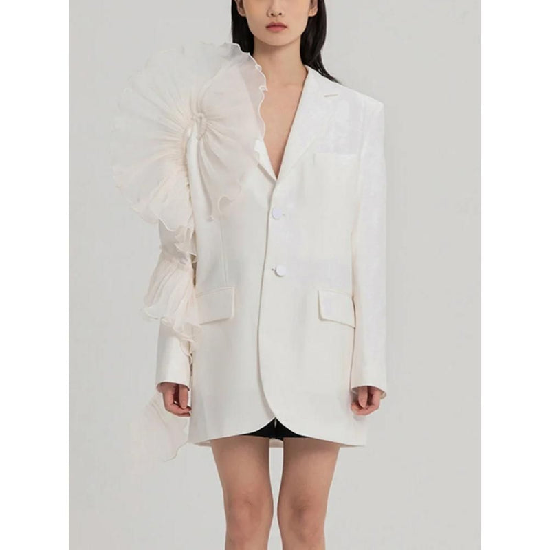 Damen-Mesh-Blazer