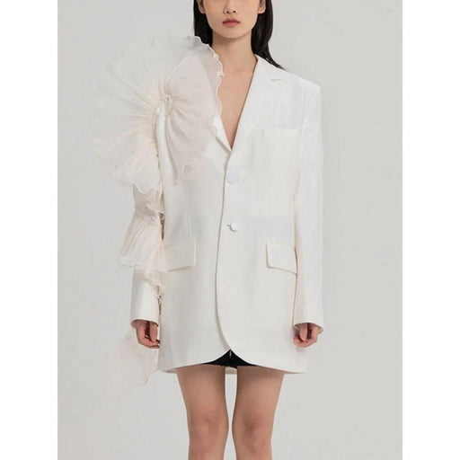 women's mesh blazer, view 2 - MRSLM