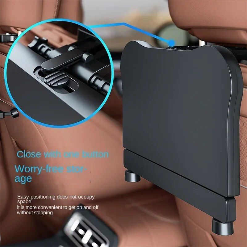 360° Rotating Car Dining & Computer Tray with Beverage Holder