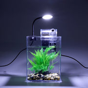 usb desktop fish tank with led lights, view 2 - MRSLM