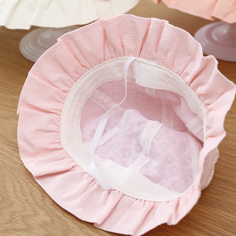 Adorable Baby Sun Hat with Lace Ruffle