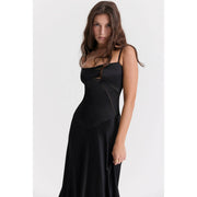 lace-up formal dress, view 11 - MRSLM