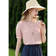 embroidered cotton shirt, view 4 - MRSLM