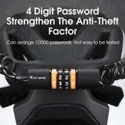 portable bicycle and helmet combination lock, view 5 - MRSLM
