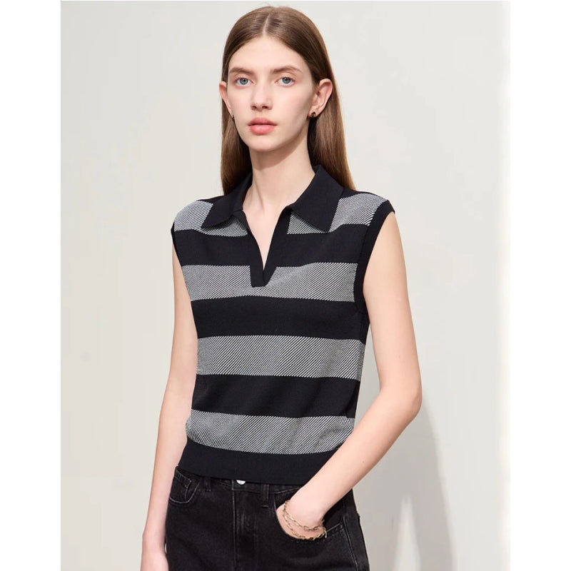 sleeveless knit sweater, view 6 - MRSLM