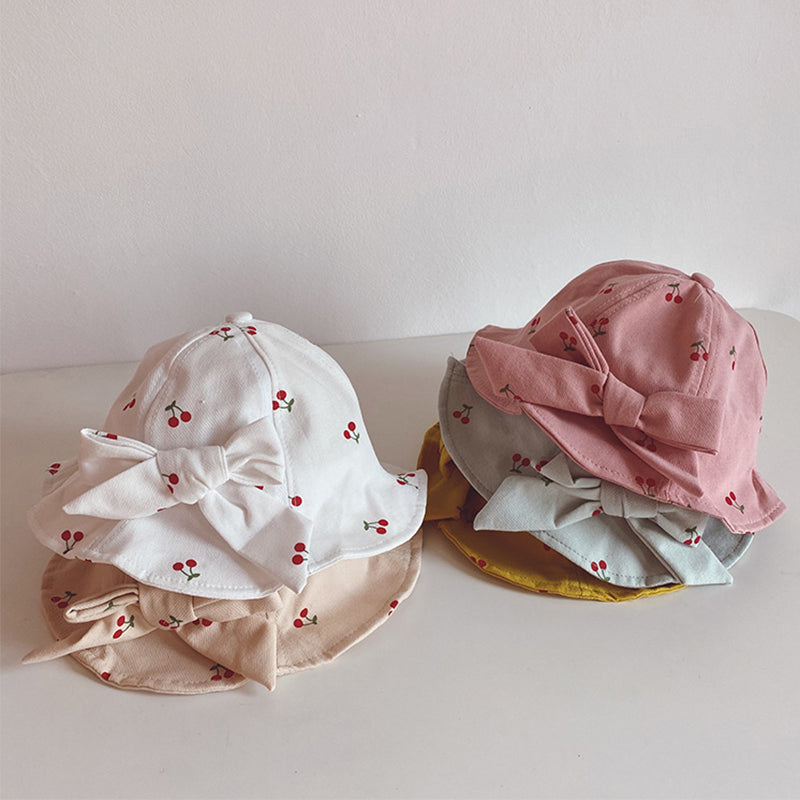 kids fruit print bucket hat, view 7 - MRSLM
