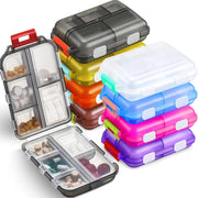 portable 10-grid travel pill organizer, view 7 - MRSLM