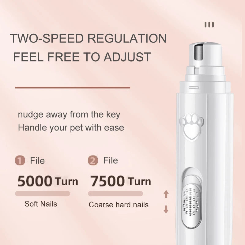 electric usb dog nail grinder with led, view 6 - MRSLM