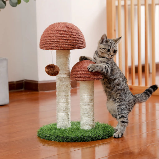 cat scratching post with natural sisal rope - MRSLM