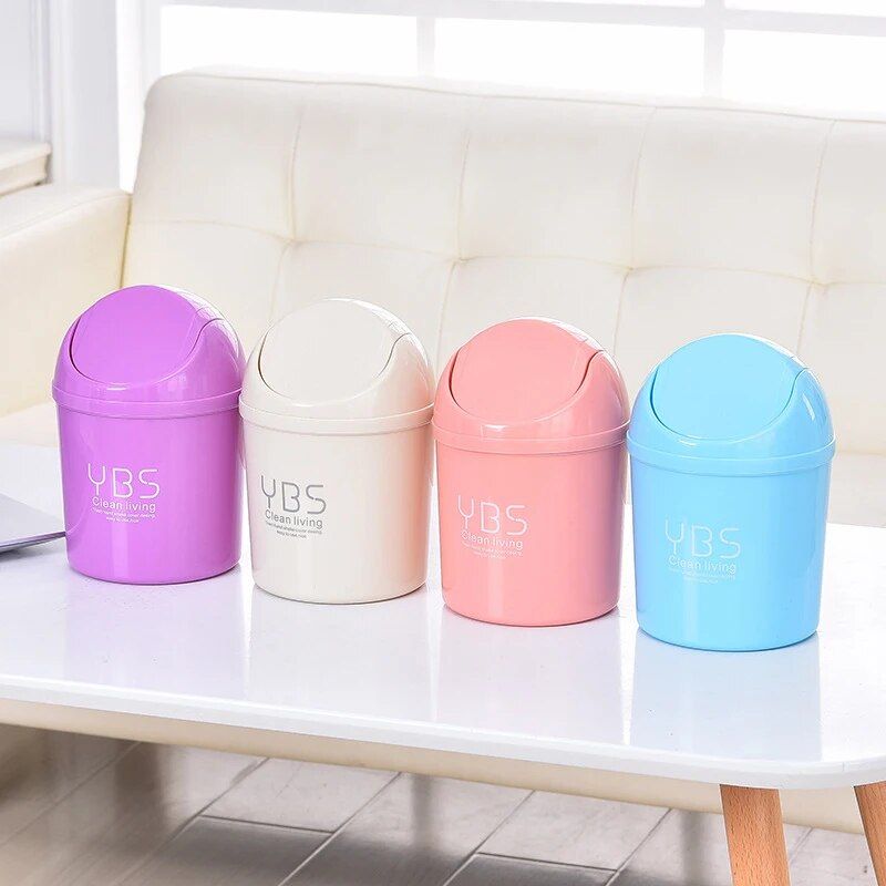 rolling lid mini trash bin, view 6 - MRSLM