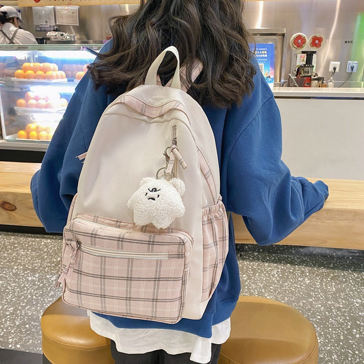 Schoolbag Women's Korean-style High School Large Capacity Ins Mori Style Junior High School College Students Harajuku Ulzzang Casual Backpack Fashion