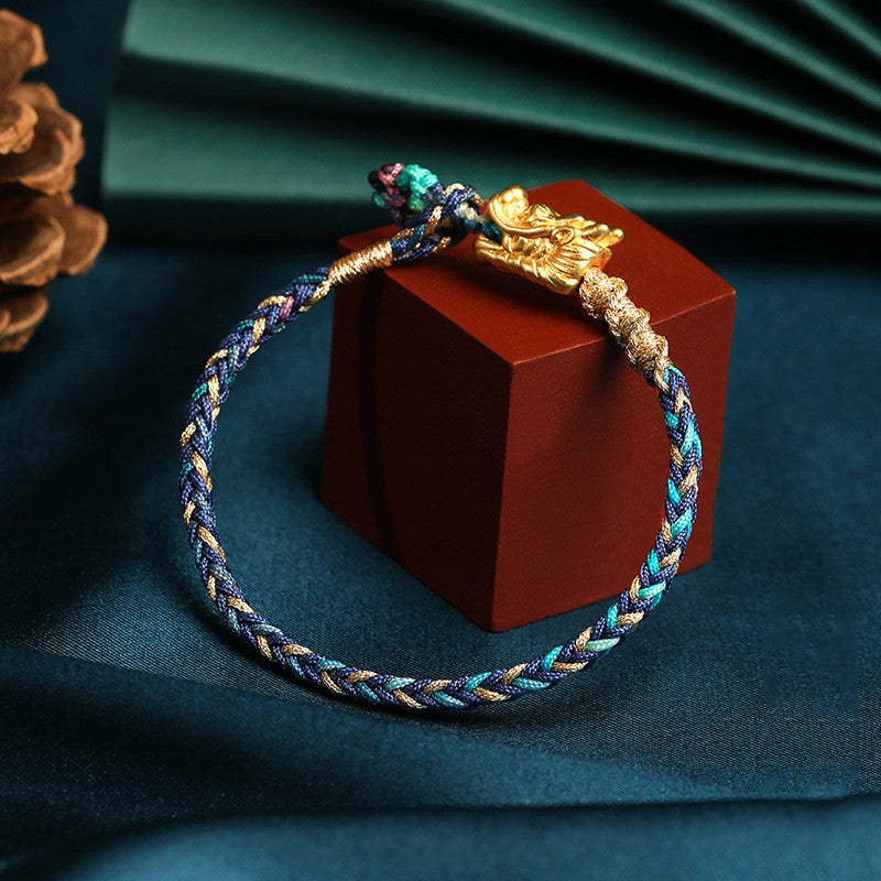 auspicious dragon rope bracelet, view 9 - MRSLM