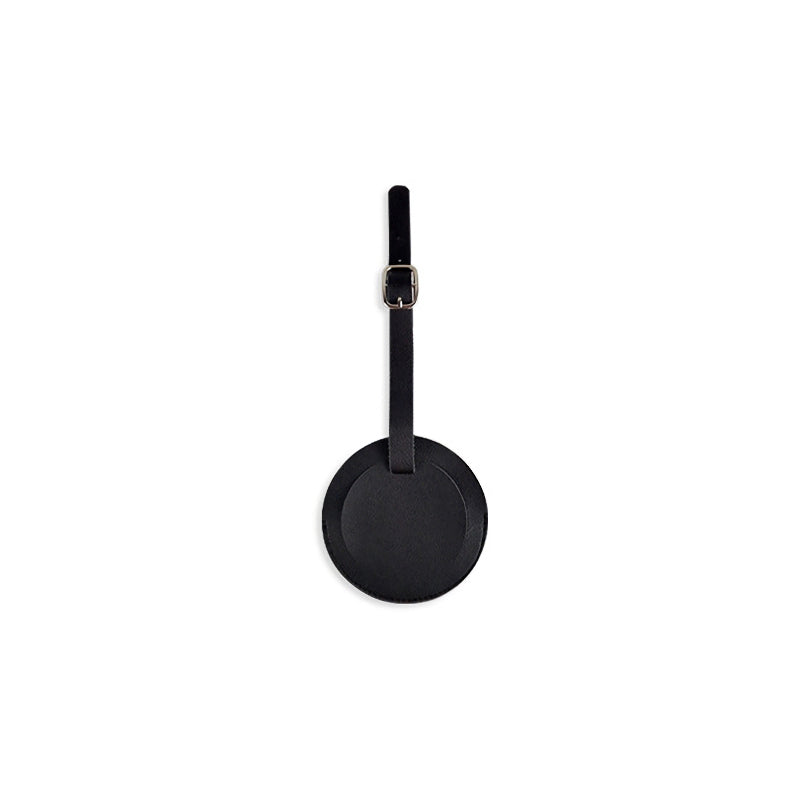 round pu leather luggage tag, view 5 - MRSLM