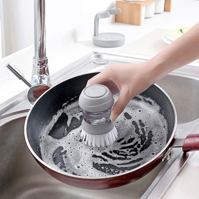 automatic soap dispensing dishwashing brush - MRSLM