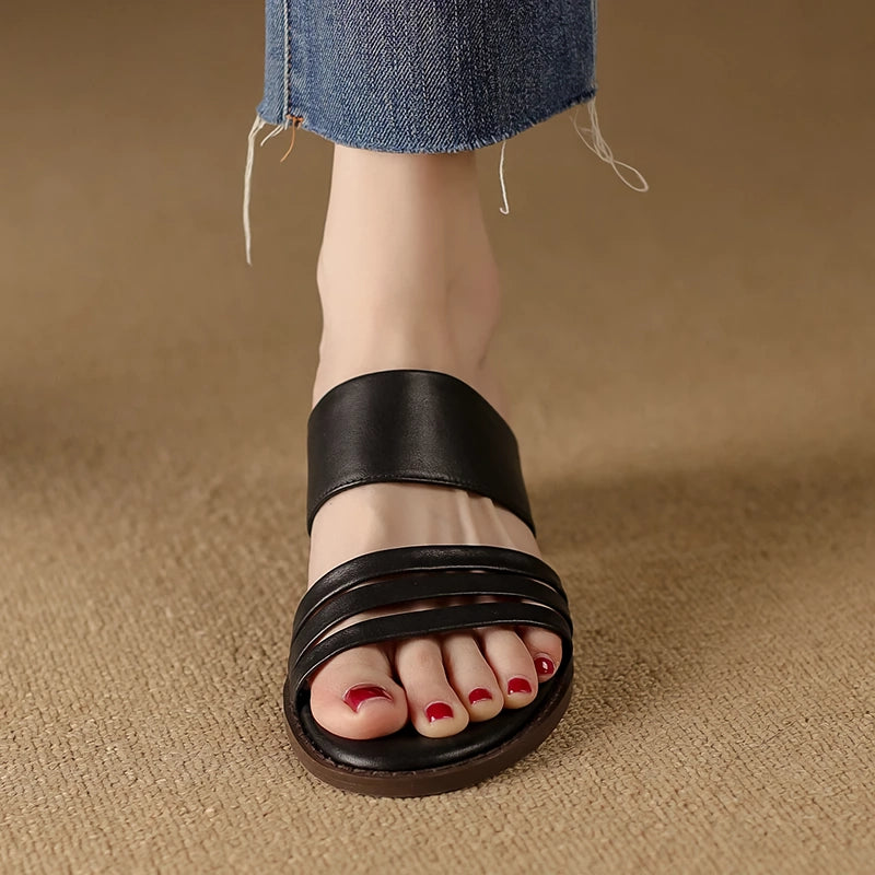 high heel leather sandals, view 9 - MRSLM