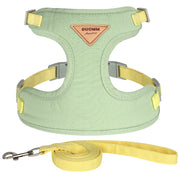 soft mesh cat and dog vest harness with leash, view 2 - MRSLM