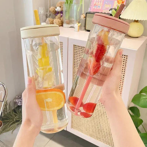 large capacity portable straw cup - MRSLM