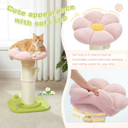 small cat scratching post with sisal and spring ball, view 5 - MRSLM