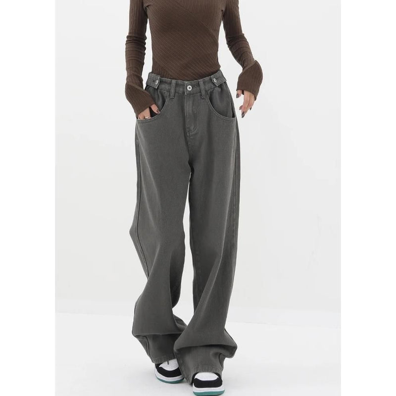Schlagjeans mit hohem Bund für Damen