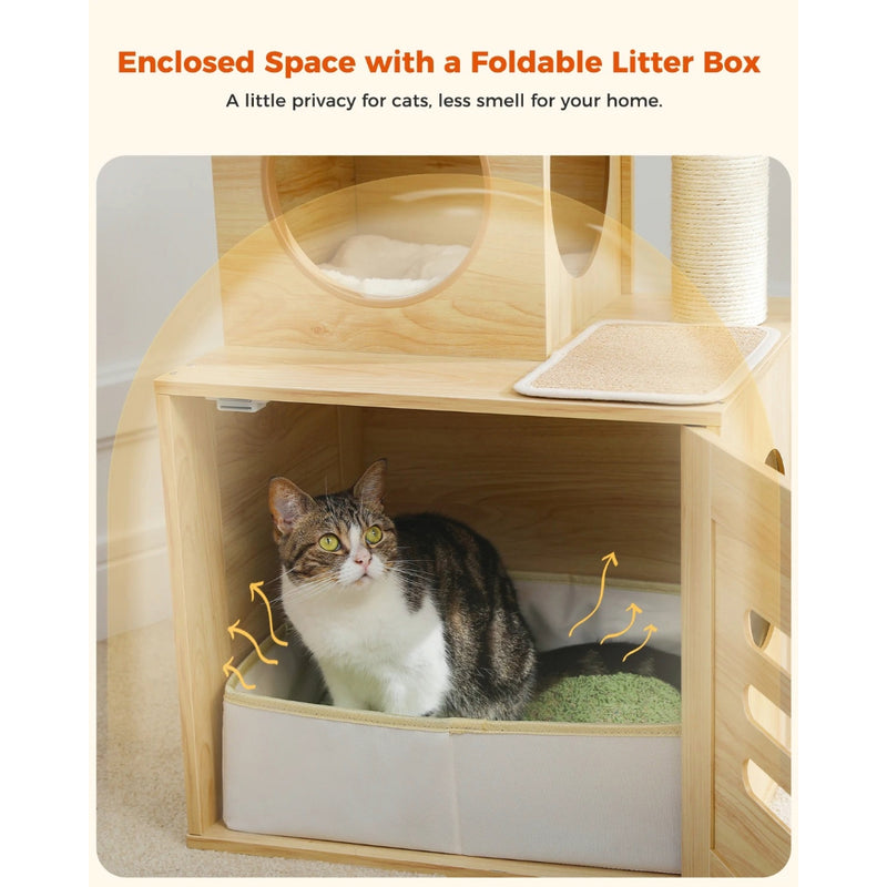 adjustable tall cat tree, view 7 - MRSLM