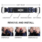 Adjustable resistance training band set, view 6 - MRSLM
