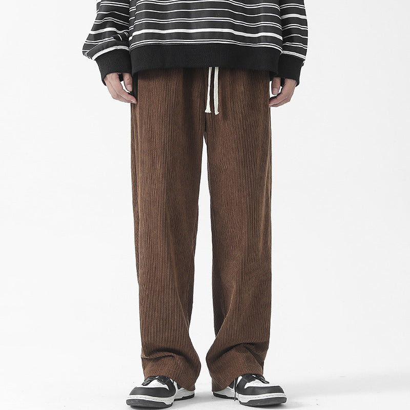 men's loose straight lined pants, view 6 - MRSLM