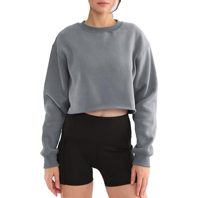 Chic Oversized Cotton-Poly Blend Hoodies for Women
