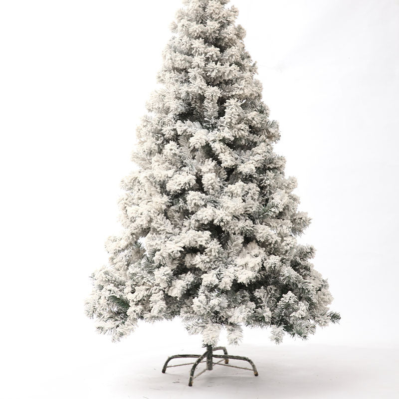 Beflockter künstlicher Schneeszenen-Weihnachtsbaum