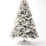 flocked artificial Christmas tree, view 2 - MRSLM