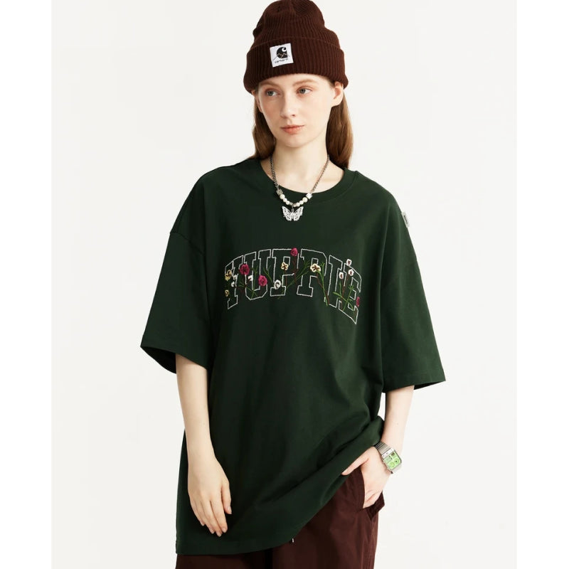 embroidered floral t-shirt, view 4 - MRSLM