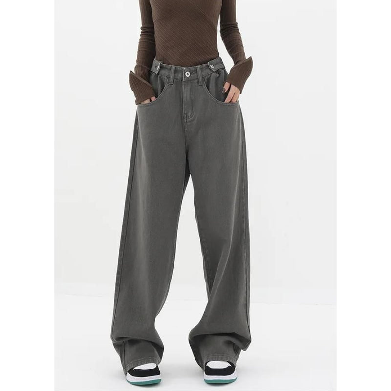Schlagjeans mit hohem Bund für Damen