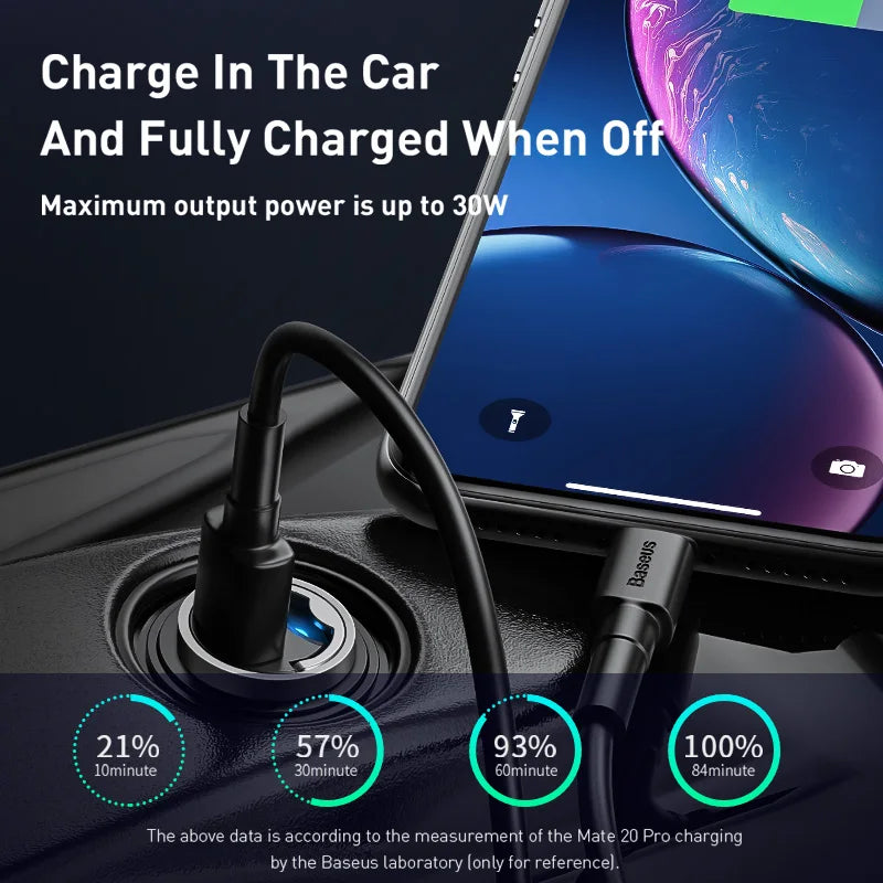 30W mini car charger QC 4.0 Type-C, view 5 - MRSLM