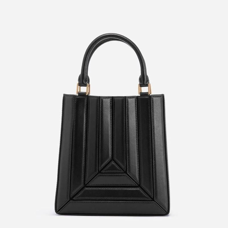 colorful square bucket bag, view 3 - MRSLM