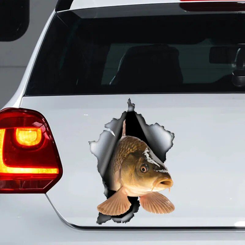Durable Waterproof Carp Decal