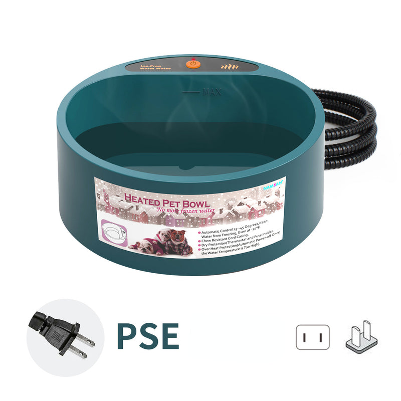heated pet water bowl, view 3 - MRSLM