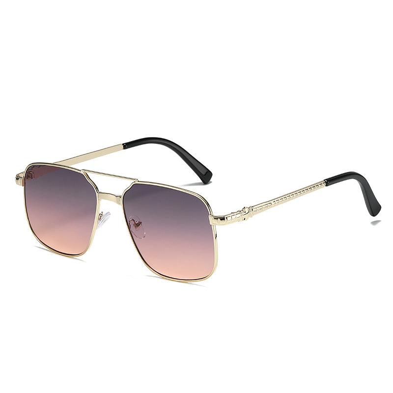 metal square frame sunglasses, view 6 - MRSLM