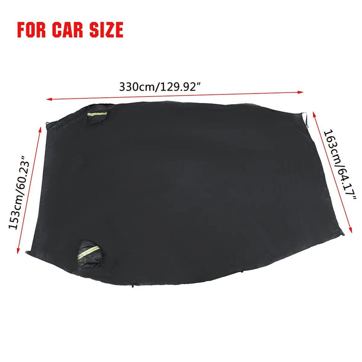 Universal Half Car Cover - Waterproof, UV & Dust Resistant Vehicle Protector