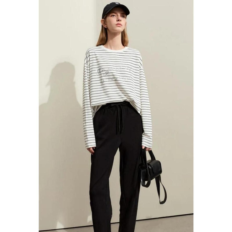 Casual striped cotton t-shirt, view 4 - MRSLM