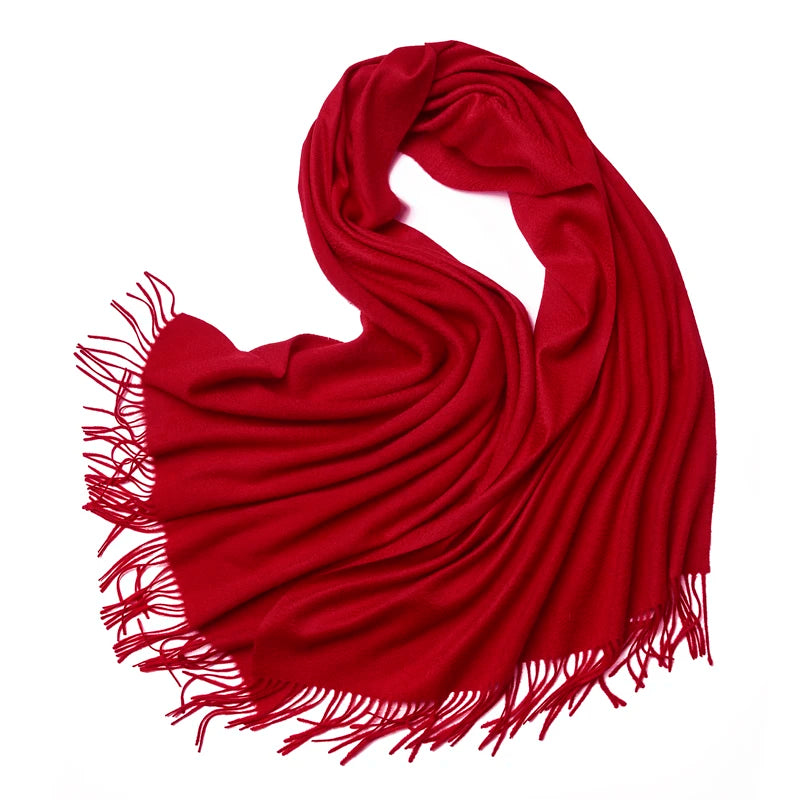 Cachecol de inverno em cashmere