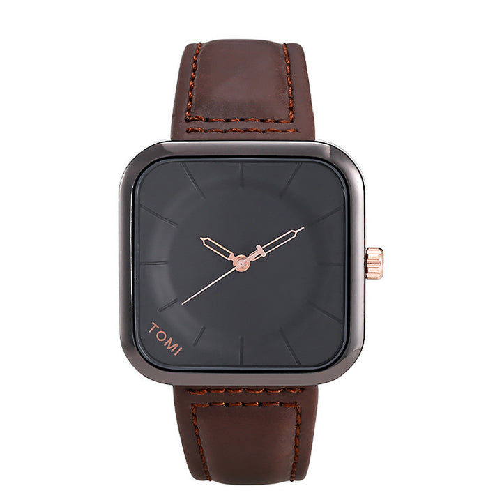 TNordic Minimalist Design Square Watch For Male And Female Students