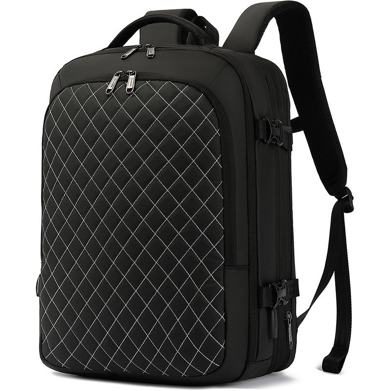 Mochila para computador com grande capacidade de expansão para viagens.