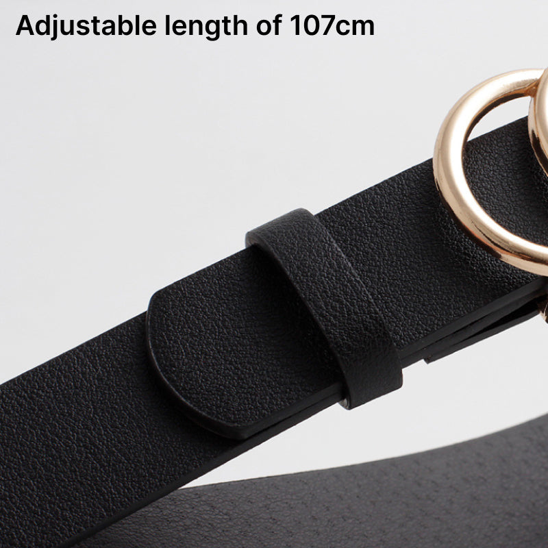 minimalist alloy buckle belt, view 12 - MRSLM