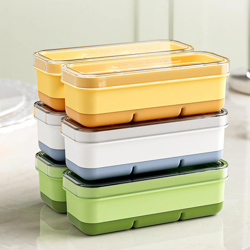 square ice cube tray with lid, view 8 - MRSLM