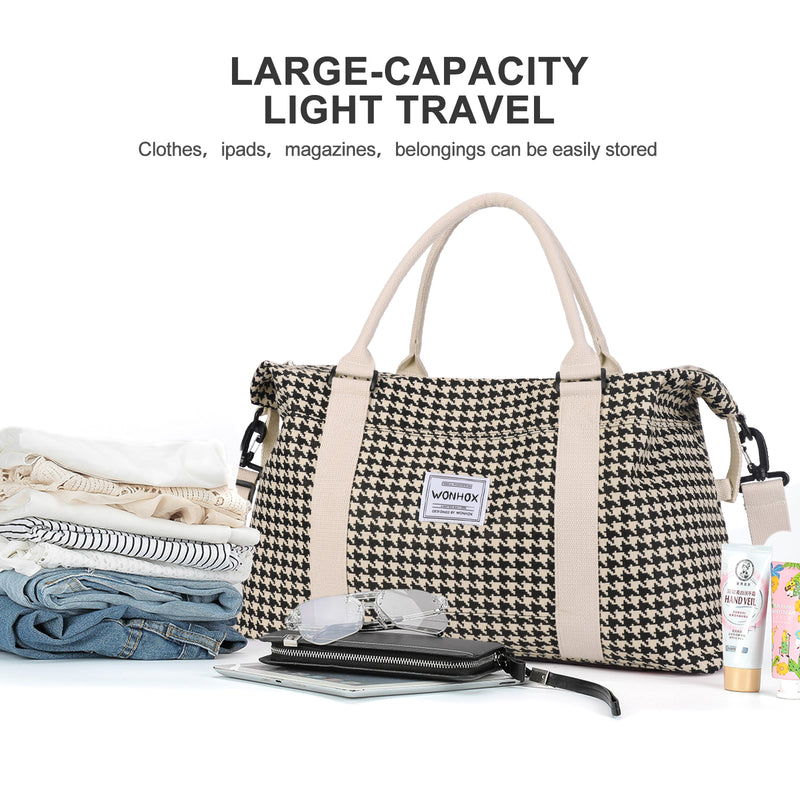 waterproof nylon duffel tote for women, view 4 - MRSLM