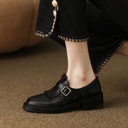 women's leather retro oxfords, view 5 - MRSLM