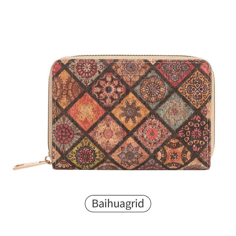 Vintage Printed Women's Short Wallet