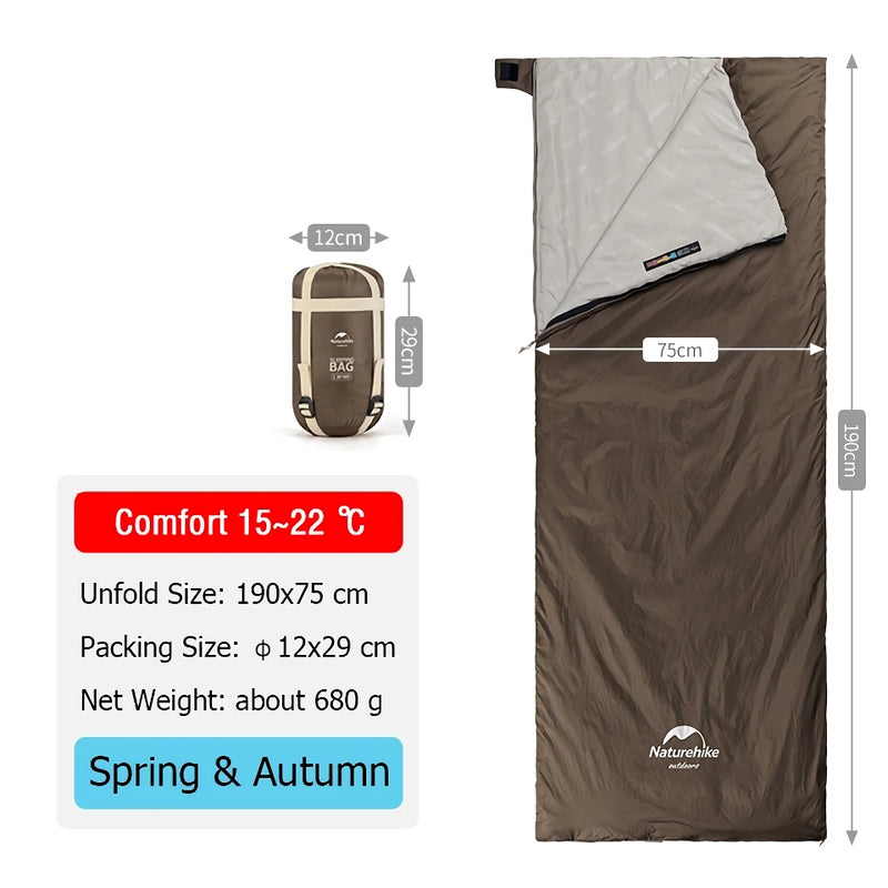 Ultraleichter Baumwollschlafsack für Outdoor-Abenteuer im Frühling und Sommer