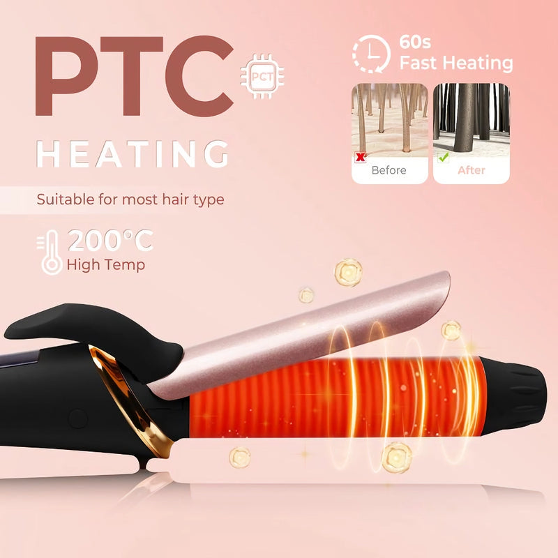 mini ceramic curling iron 25mm, view 4 - MRSLM