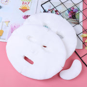 white cotton DIY facial mask sheets, view 3 - MRSLM