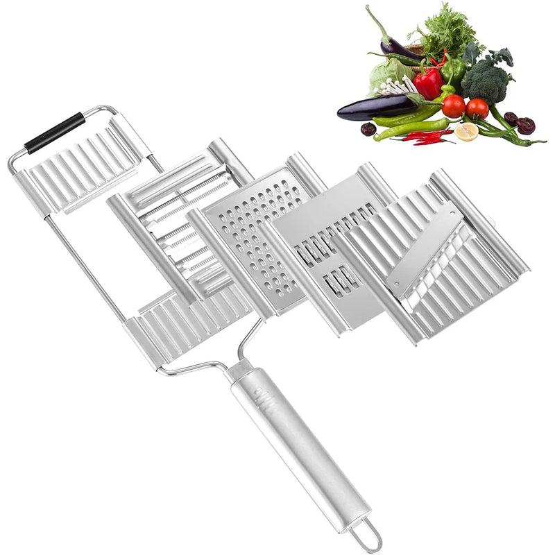 4-in-1 manual vegetable slicer and grater, view 8 - MRSLM